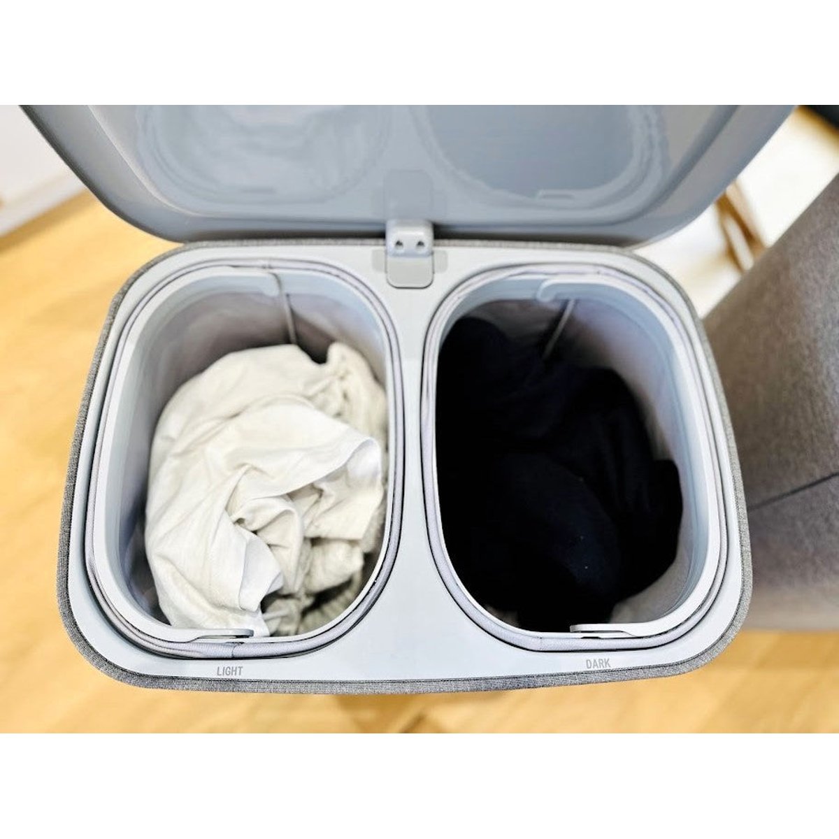 Panier à linge SVEN 90L gris, KITCHEN MOVE