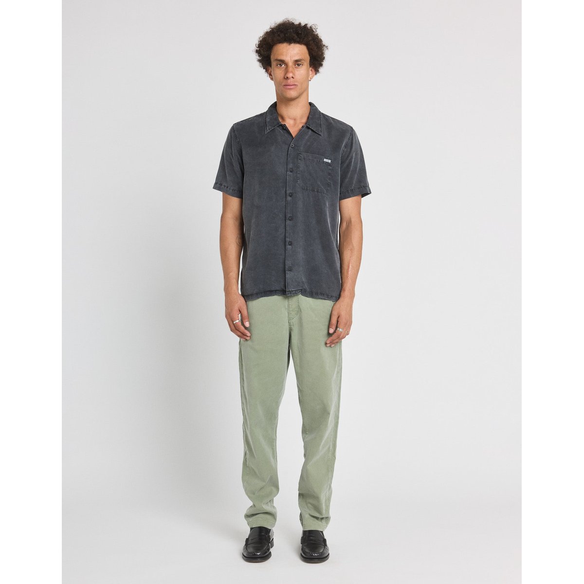 PANTALON LOOSE LEAF vert olive, PULLIN