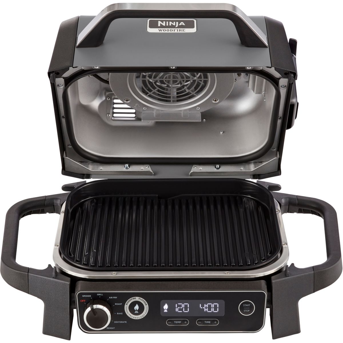 Barbecue électrique Woodfire OG701EU à poser, 33x28 cm noir, NINJA