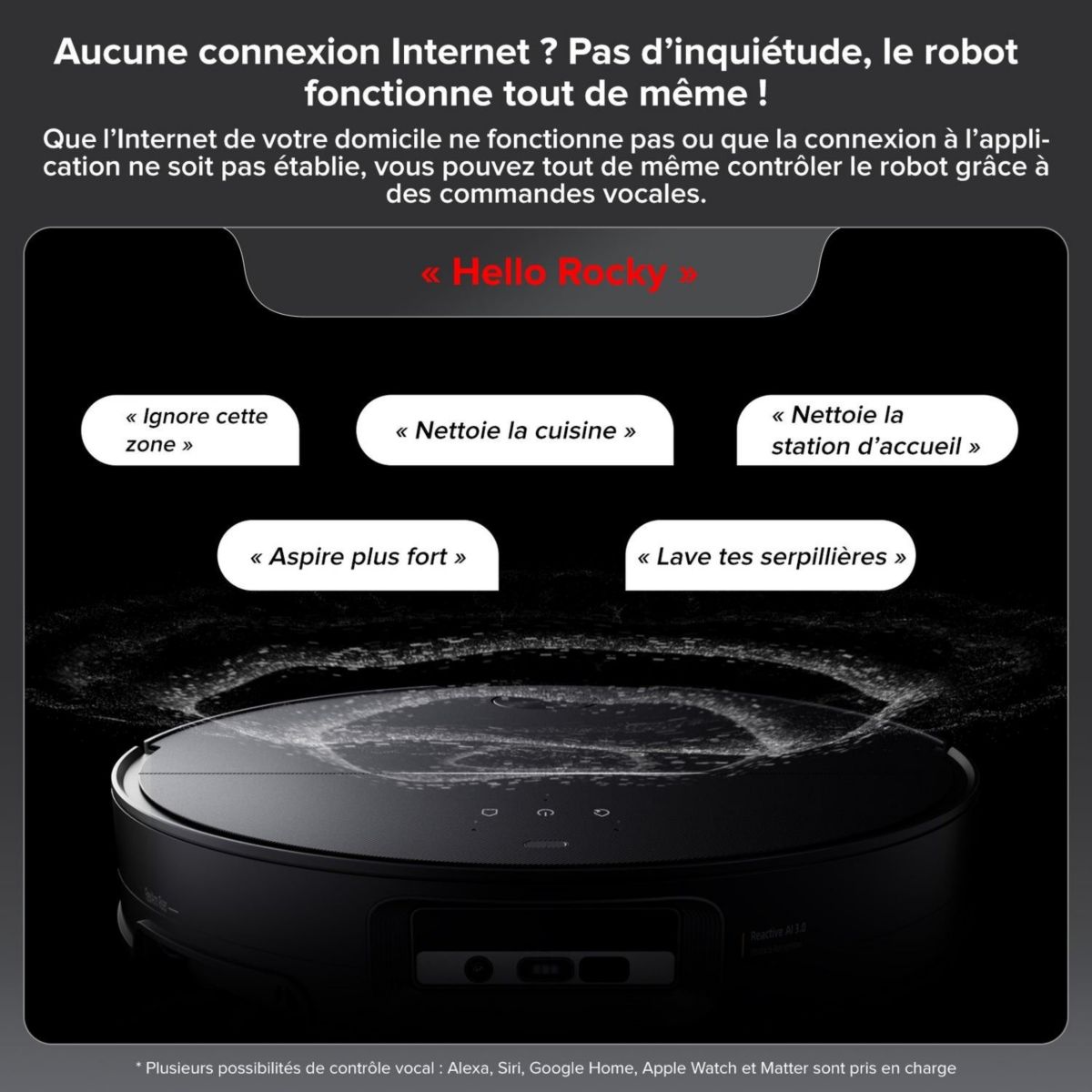 Robot Aspirateur Laveur Saros 10 noir couleur unique, ROBOROCK
