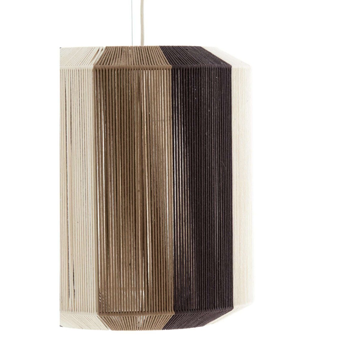 Lampe Suspendue Textiles KOZANA crème, LIGHT & LIVING 