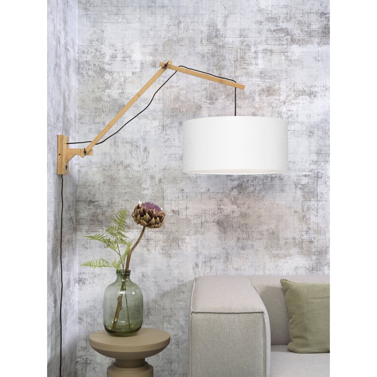 Applique Bambou ANDES blanc, GOOD & MOJO