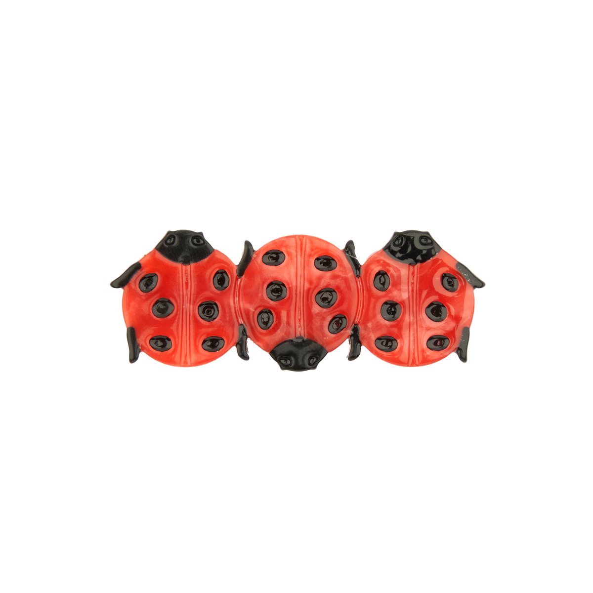 Barrette COCCINELLE rouge à pois noir, COUCOU SUZETTE