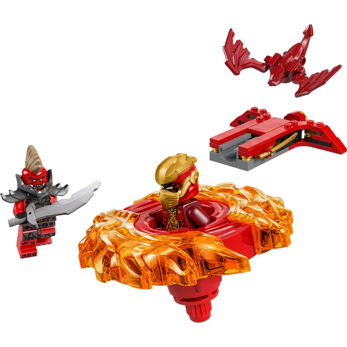 LEGO NINJAGO - La toupie Spinjitzu du dragon de Kai - 71823 multicolore, LEGO