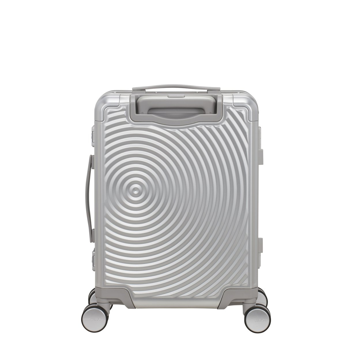 Soundbox alu valise 4 roues taille S silver, AMERICAN TOURISTER