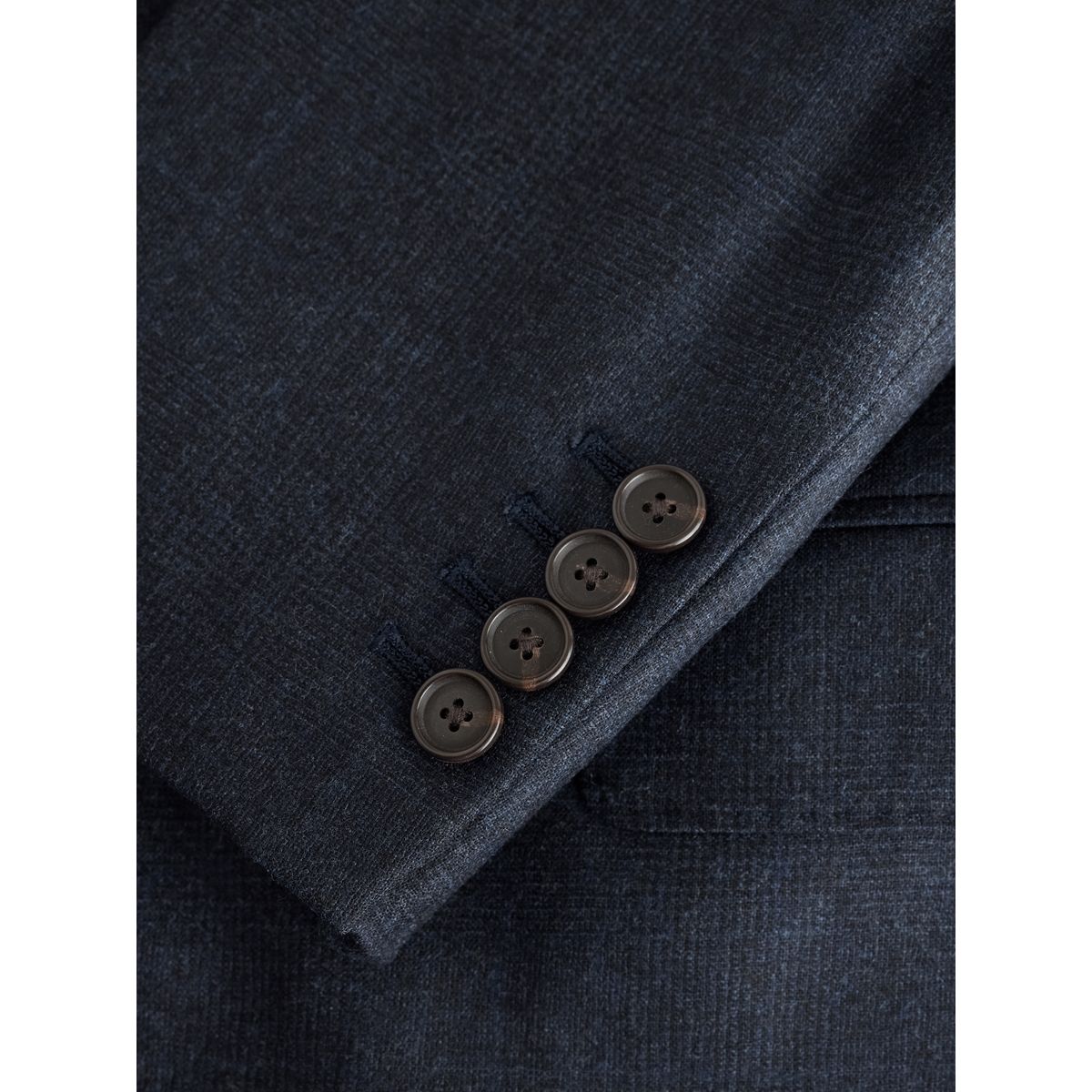 Veste de costume ajustée et croisée cachemire signature bleu marine, NEXT