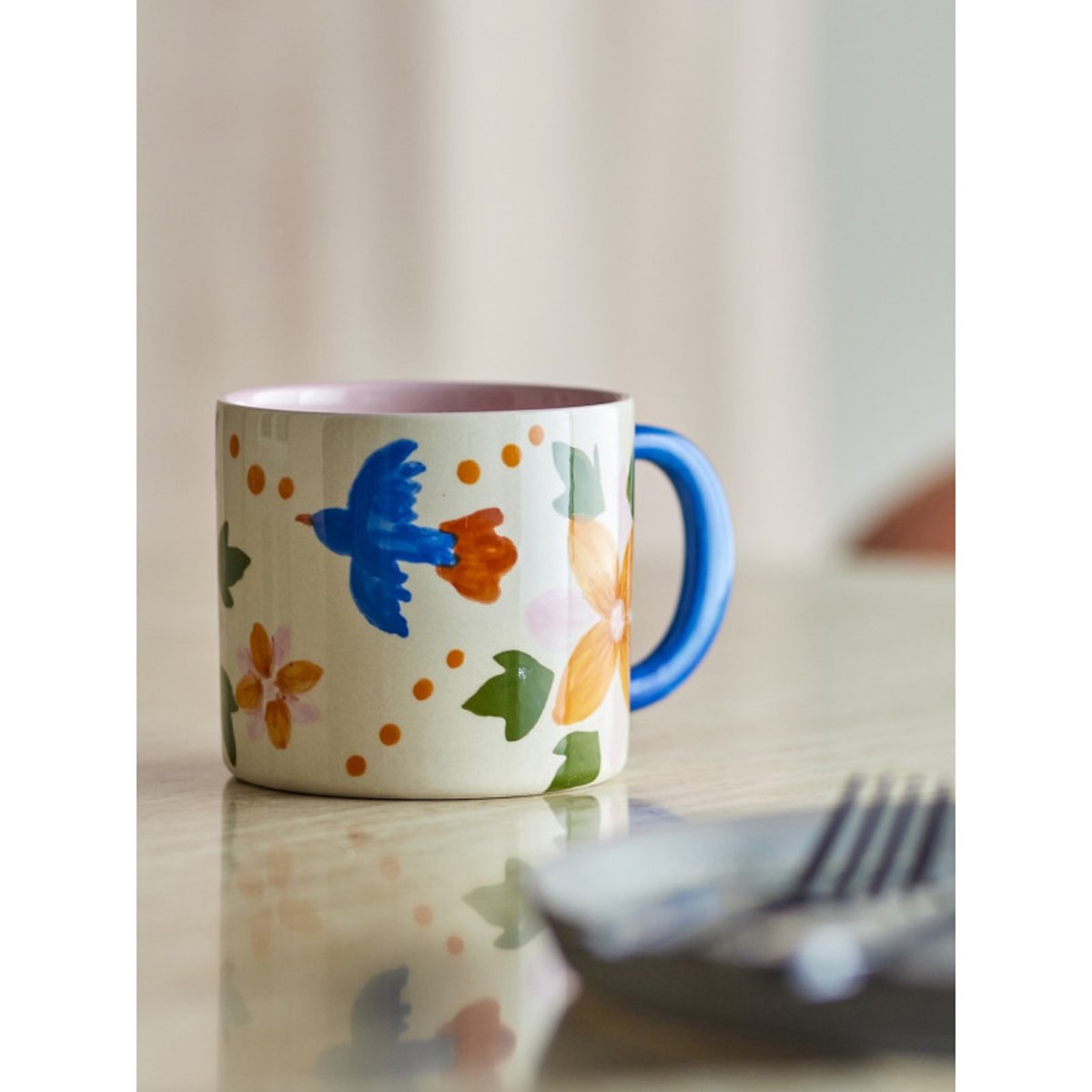 Mugs grès floral  MARICALA set de 2 multicolore, BLOOMINGVILLE