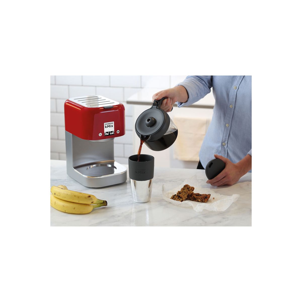 Cafetière filtre COX750RD Kmix Rouge Vermillon rouge, KENWOOD