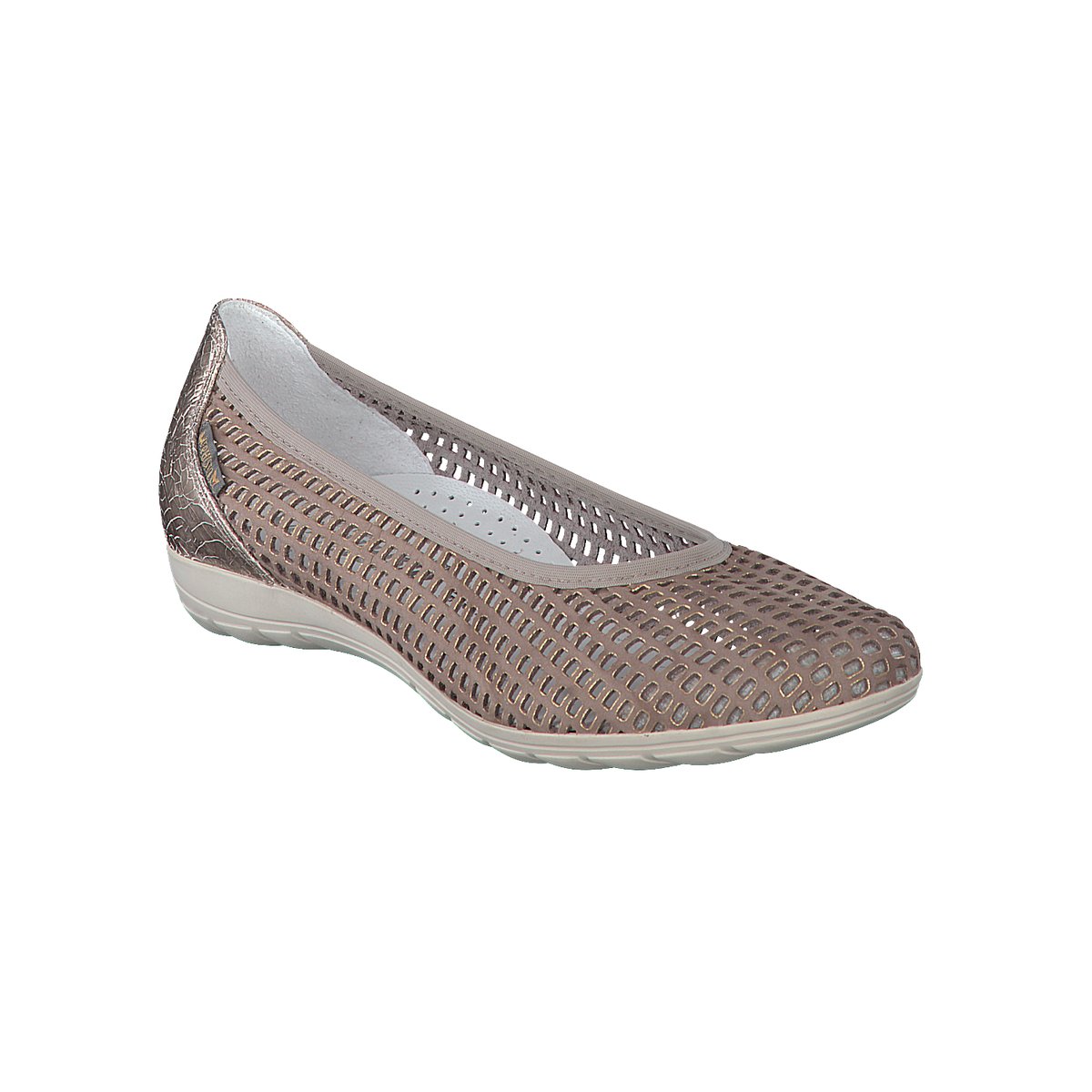 Ballerines en cuir EVELYNE marron p5122, MEPHISTO