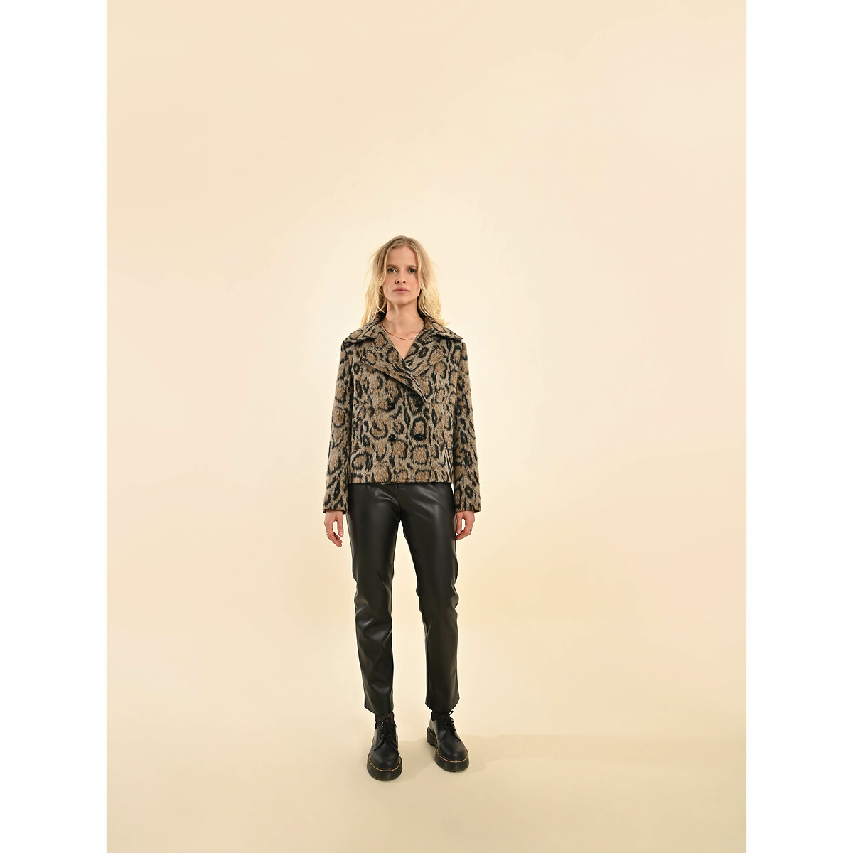 Leopard Print Jacket beige print, MOLLY BRACKEN