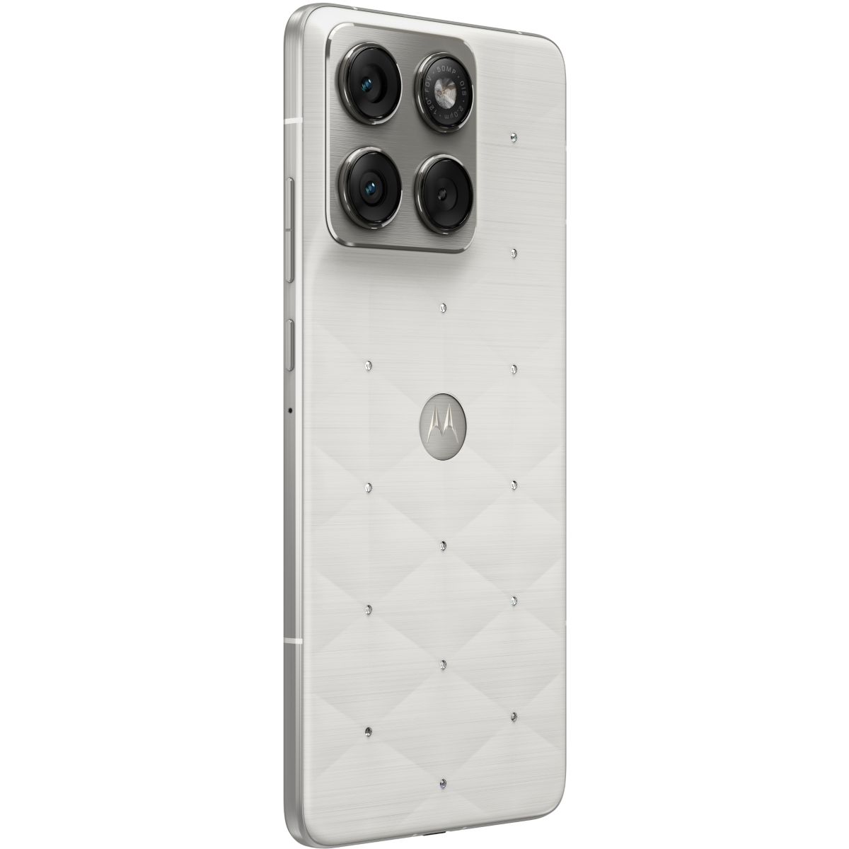 Smartphone Edge70 512Go Swarovski Cloud dancer couleur unique, MOTOROLA