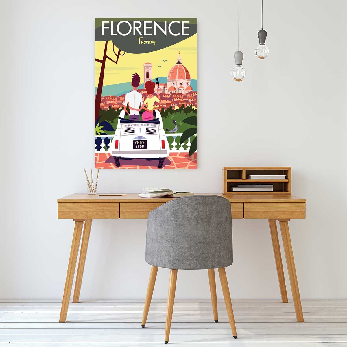 Tableau voyage à florence tableau alu dibond, HEXOA