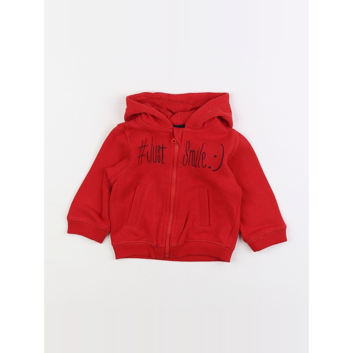 Sweat - Très bon état rouge, VERTBAUDET