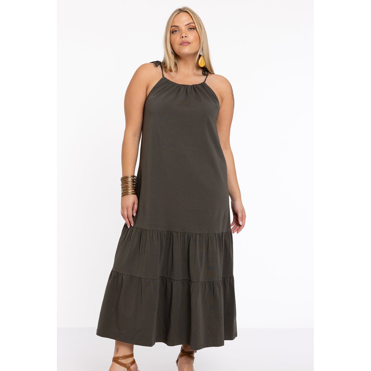 Robe sans manches vert clair, YOEK