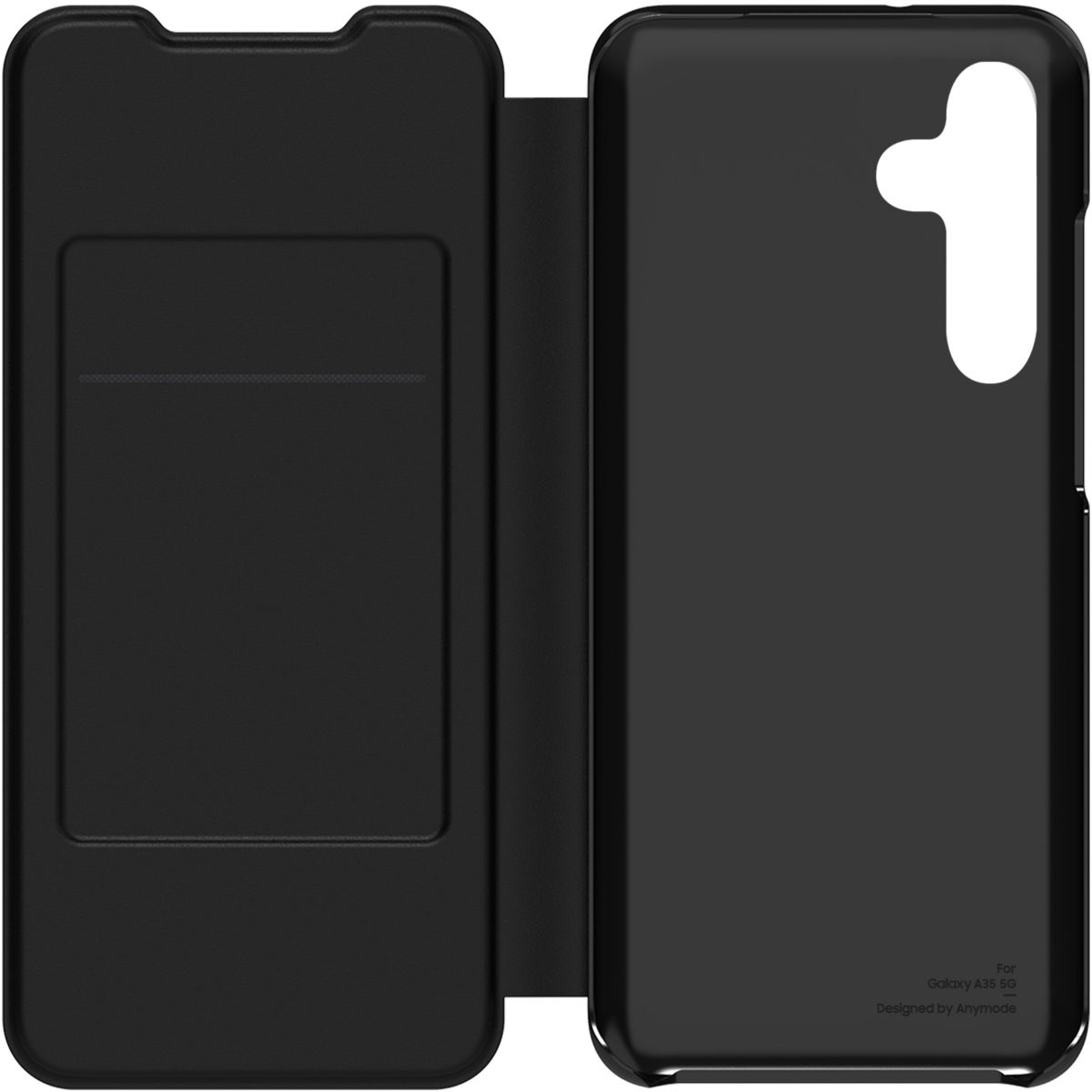 Etui Samsung A35 Flip Wallet Noir couleur unique, SAMSUNG