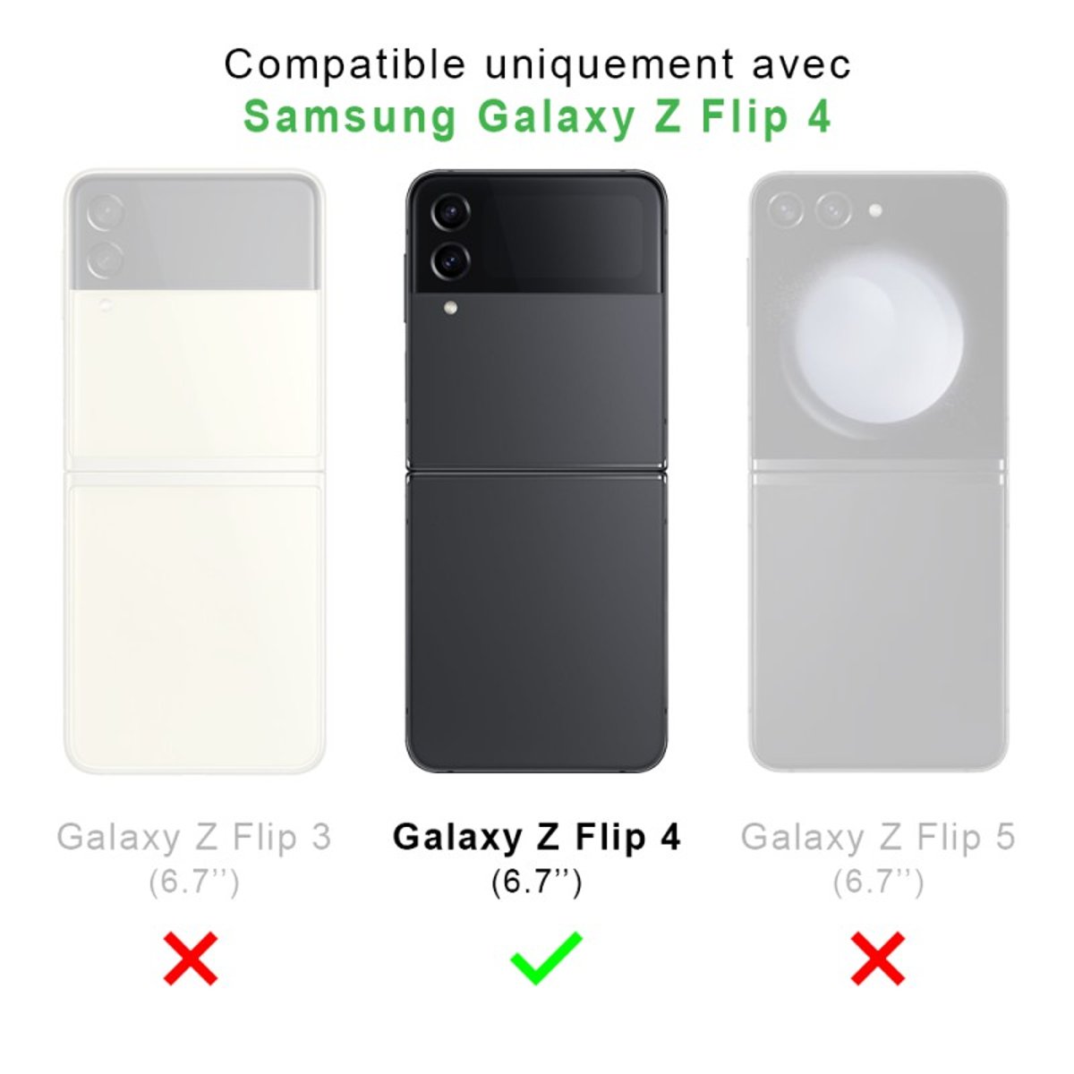 Coque souple renforcée Coque Galaxy Z Flip 4 super maman, EVETANE