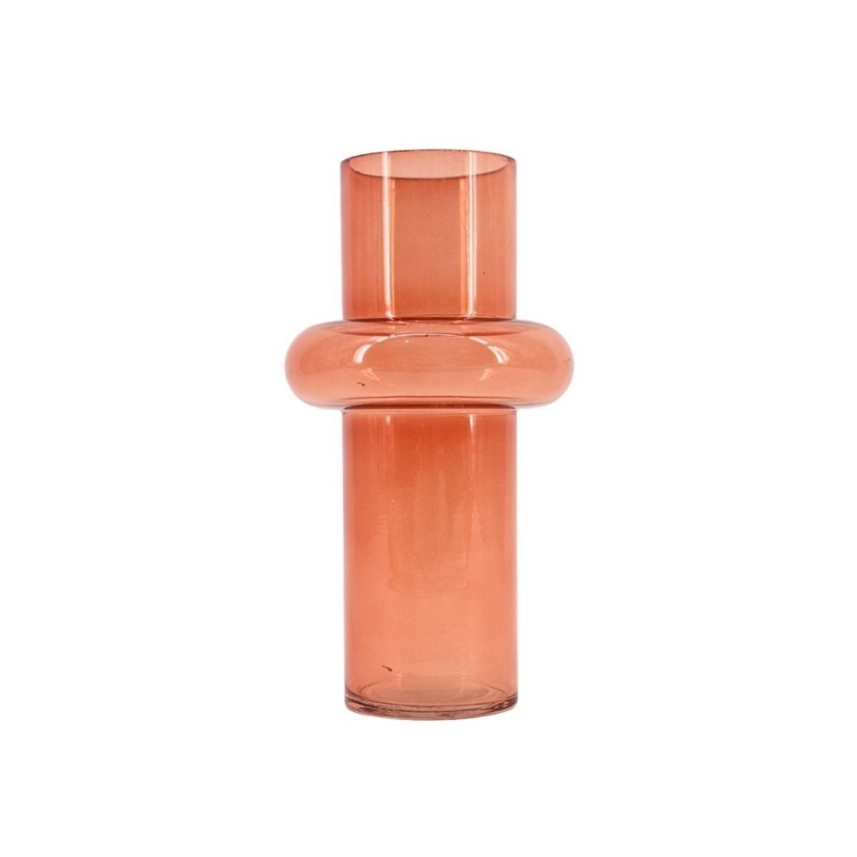 Vase anneau en verre, H25cm marron, DECOSTAR