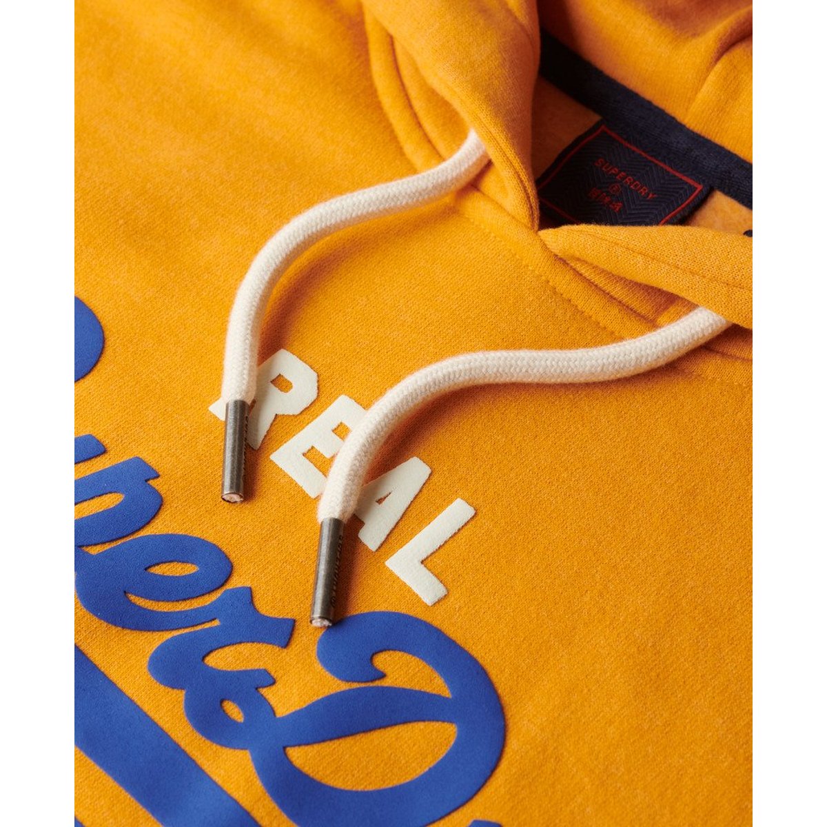 Sweat À Capuche Vintage Logo jaune, SUPERDRY