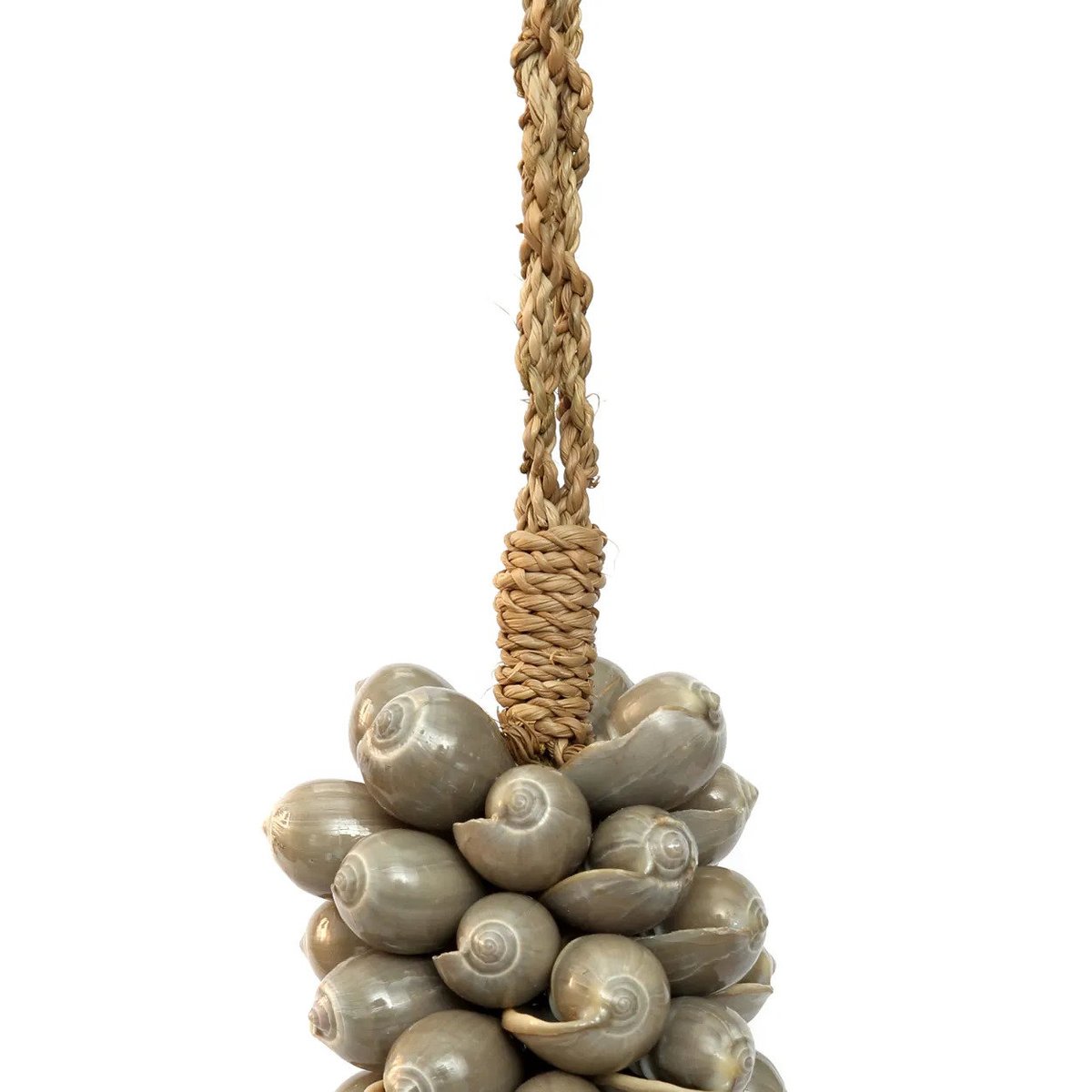 Décoration murale en coquillages SHELL & COTTON gris perle, BAZAR BIZAR