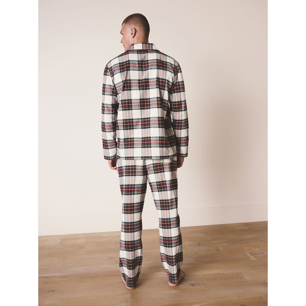 Pyjama de noël à carreaux tissés famille rouge/blanc, NEXT