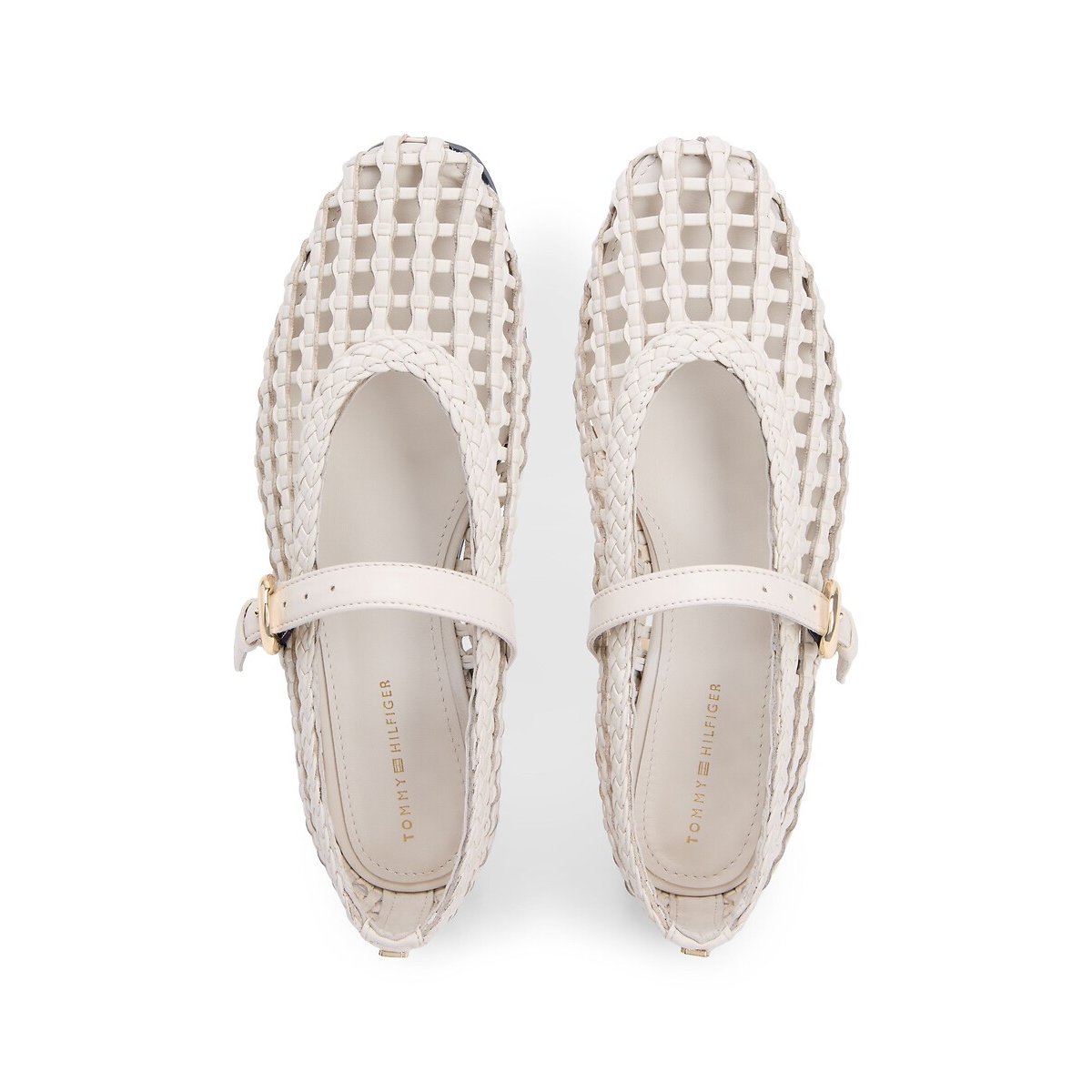 Ballerines babies ajourées ecru, TOMMY HILFIGER