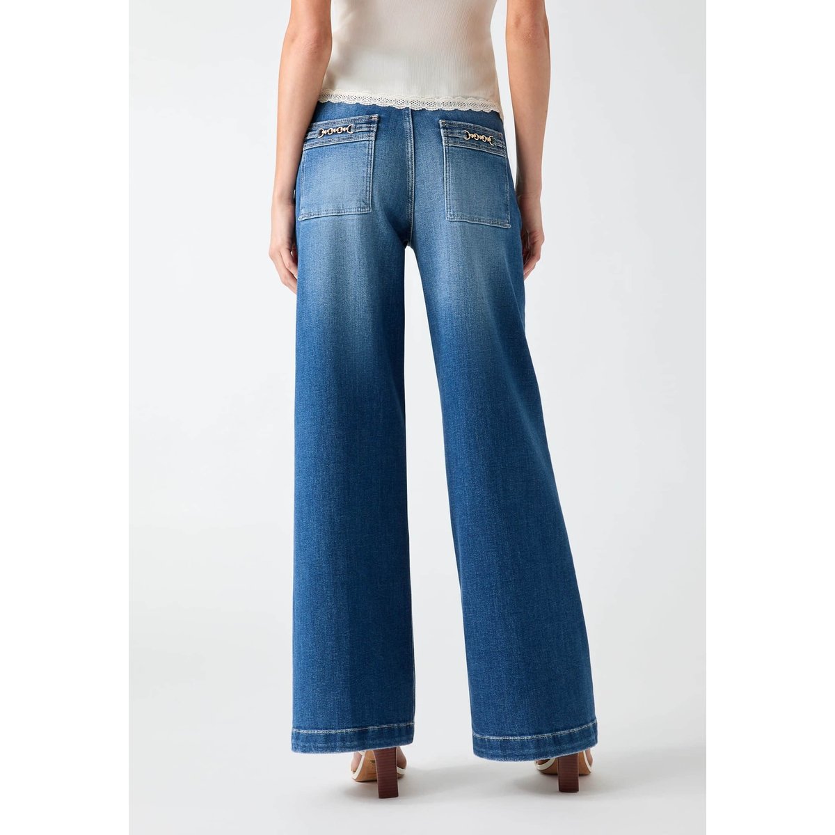 Jean Bellagio Wide-Leg bleu, GUESS