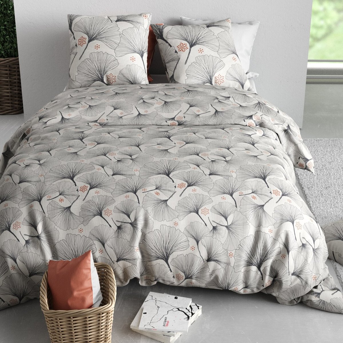 Parure housse de couette en coton imprimée, Frenezia multicolore, ATELIER DU COTON