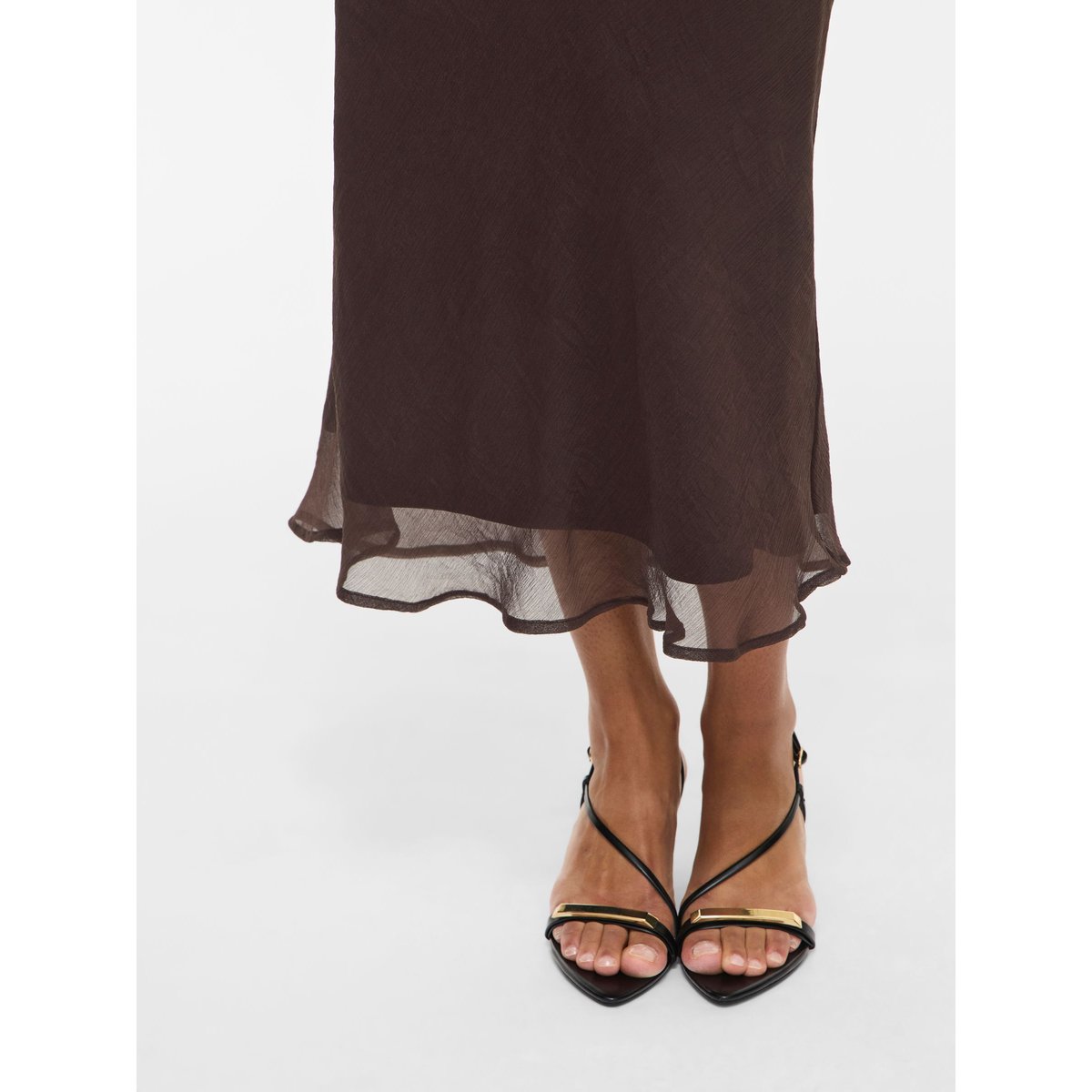 Jupe Longue marron - coffee bean1, VILA