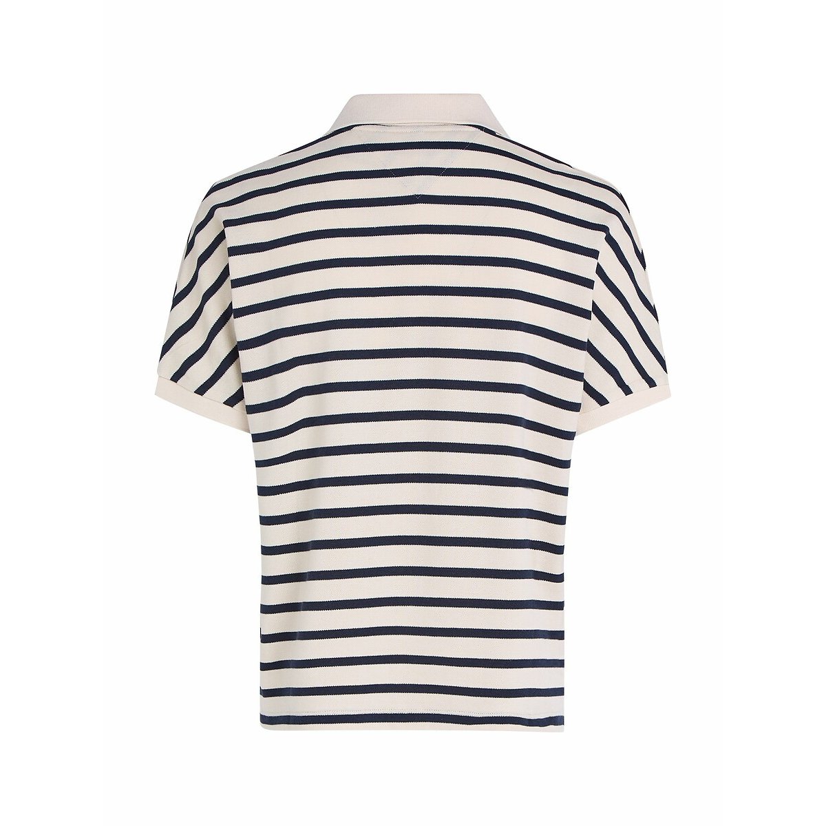 Loose Fit Polo Shirt with Short Sleeves white/navy, TOMMY HILFIGER