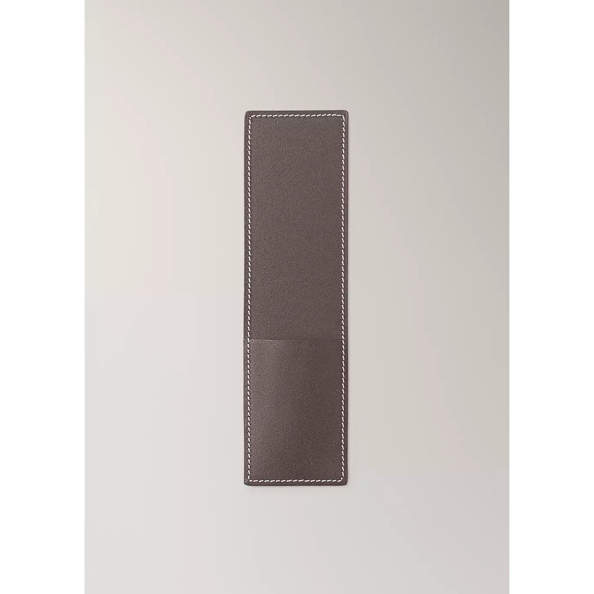 Serviette de table poche 100 % cuir marron, MANGO HOME