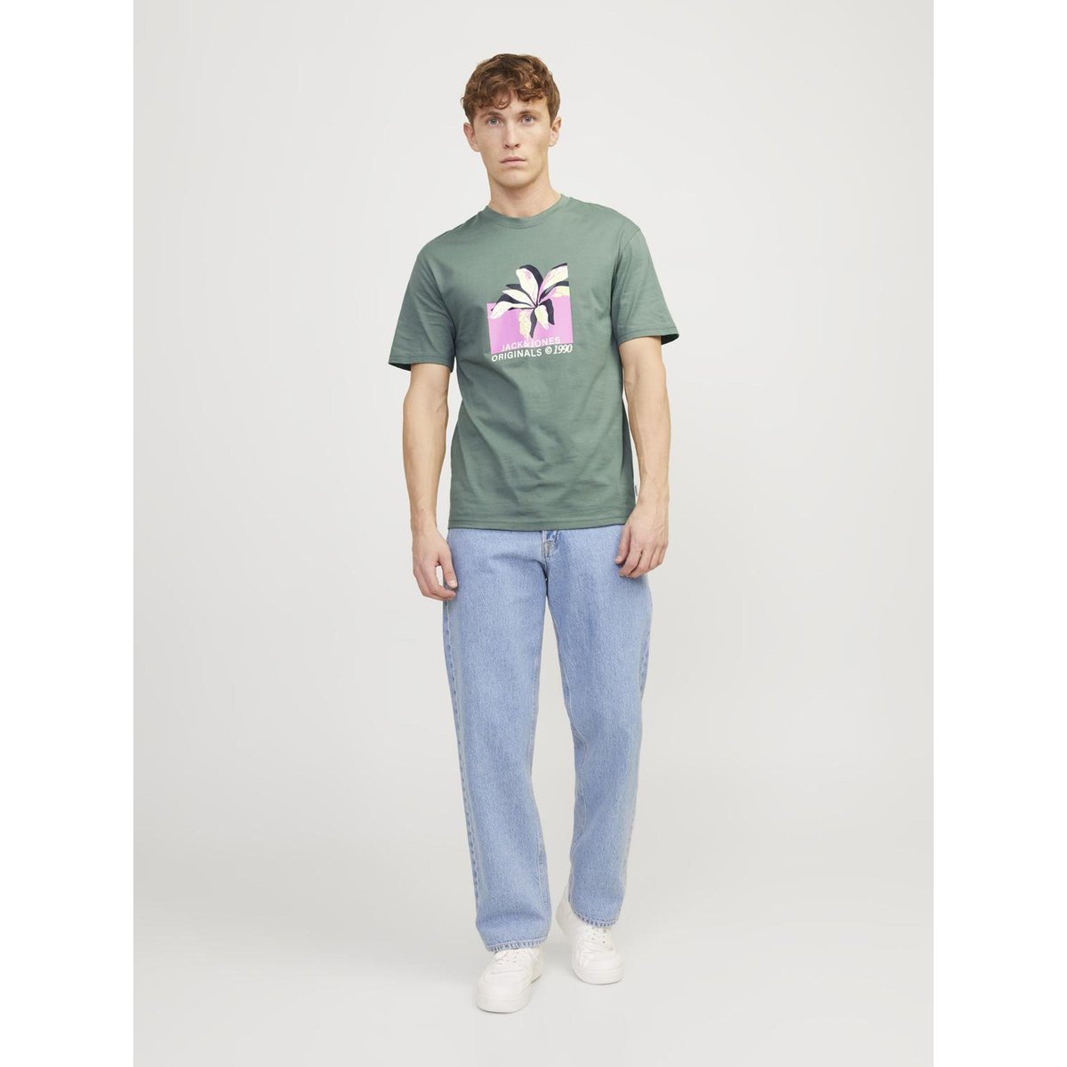 T-Shirt laurel wreath, JACK & JONES