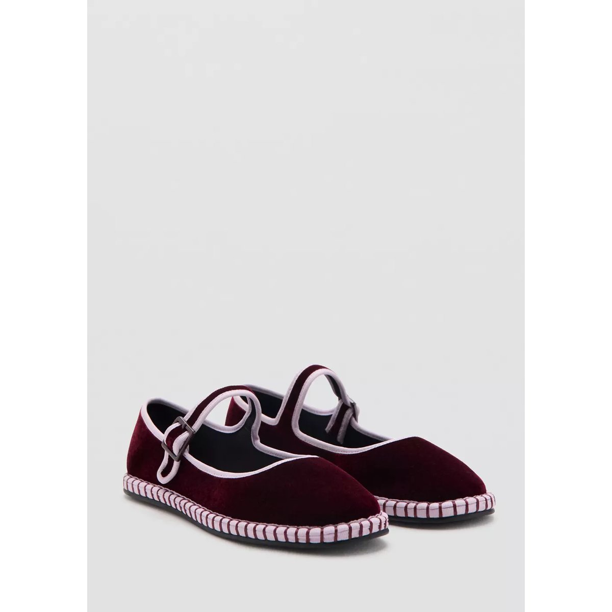 Ballerines velours bordeaux, MANGO KIDS