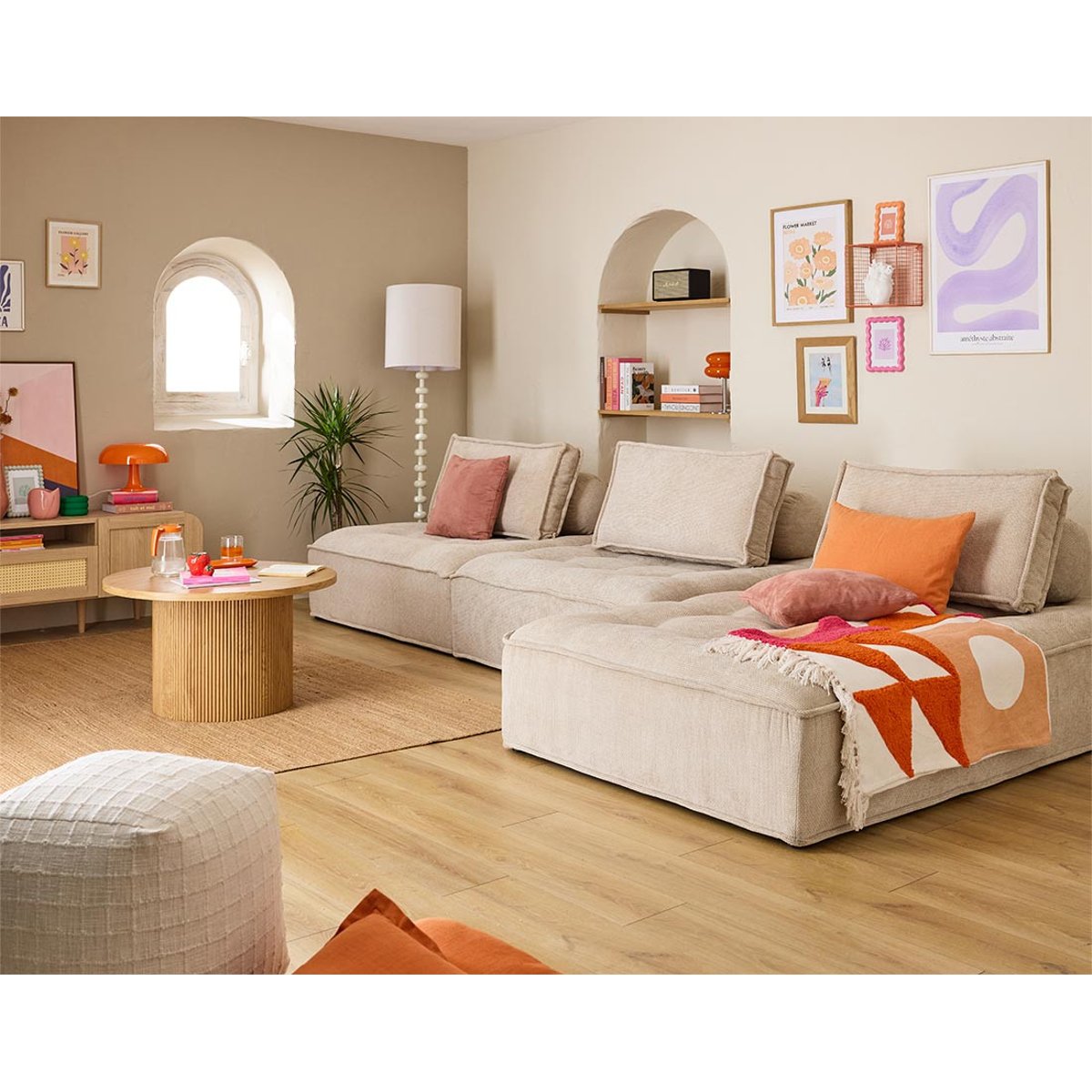 Module d'assise - MARISOL beige, BEST MOBILIER