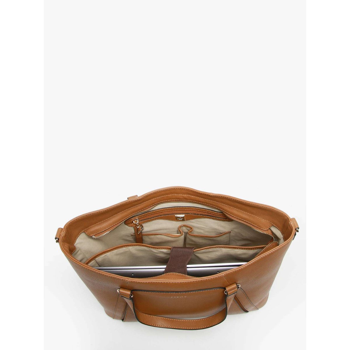 Sac shopping Tradition cuir camel, ETRIER