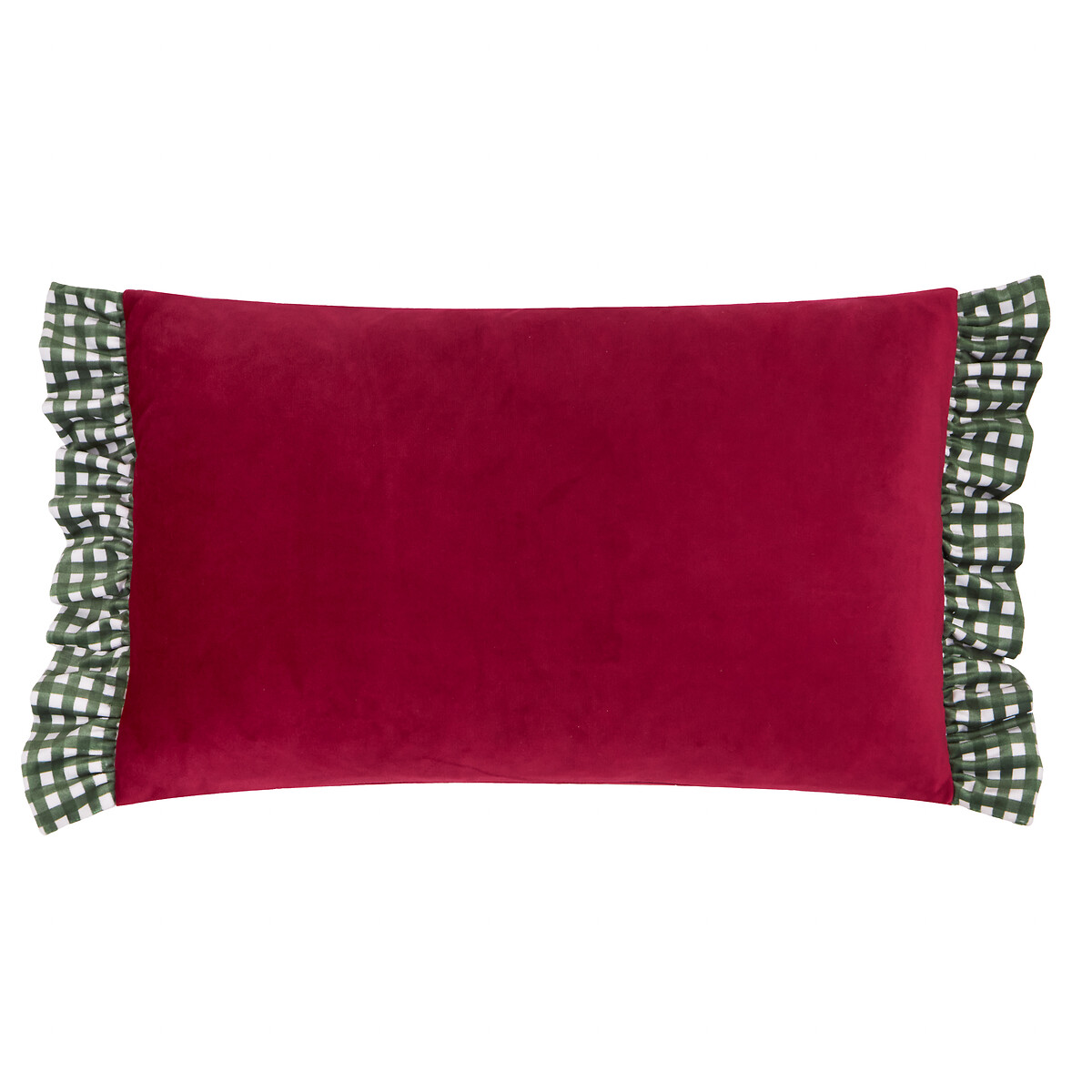 Ditsy Bows Ruffle Trim Cushion red/green, FURN.