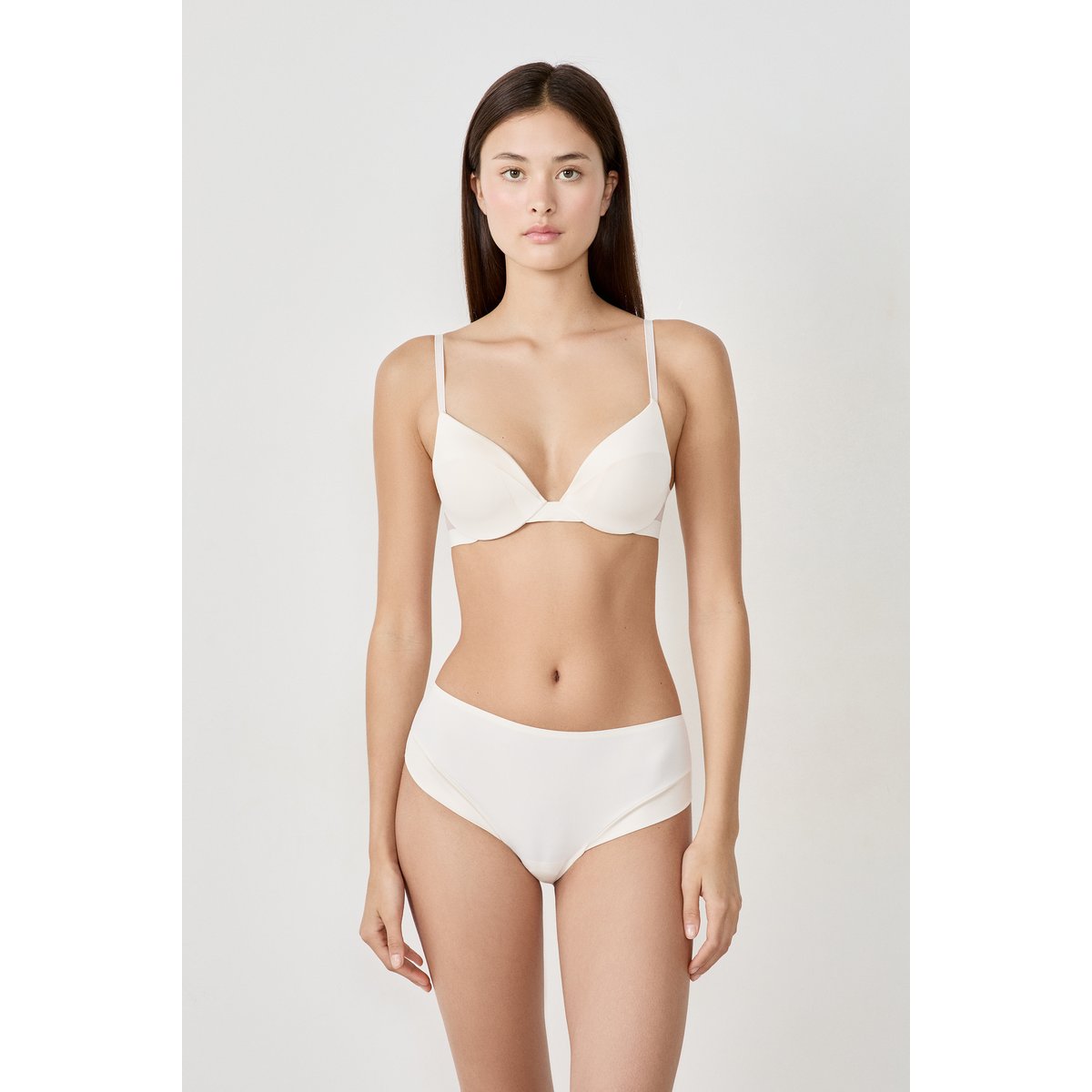 Shorty en microfibre satinée PURE ECLAT ecru, ETAM