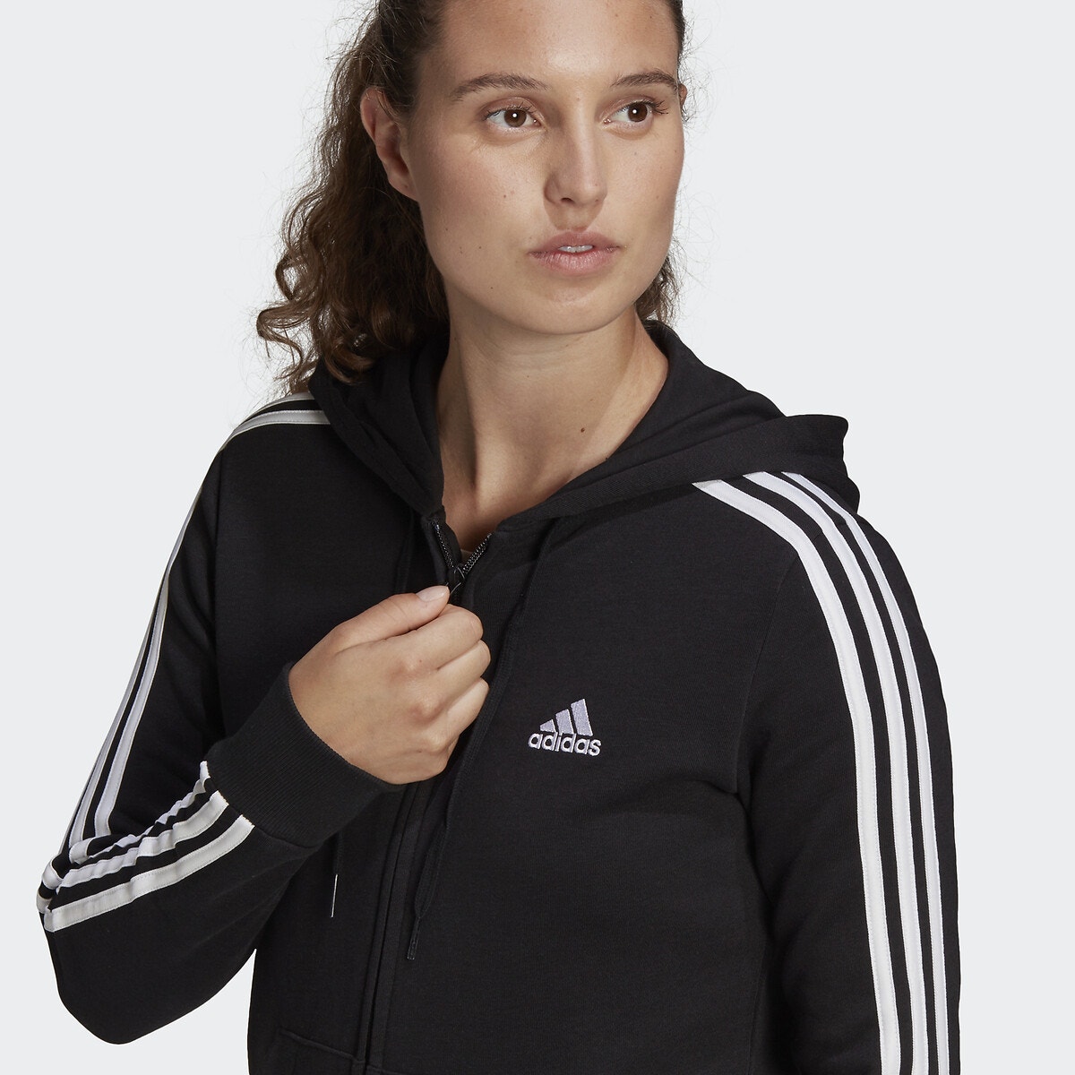 Sweat À Capuche Essentials Full-zip noir, adidas Performance