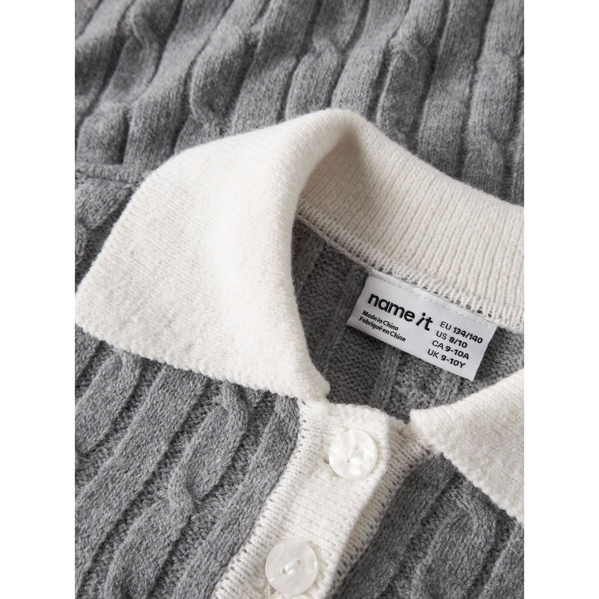 Pullover gris - grey melange1, NAME IT