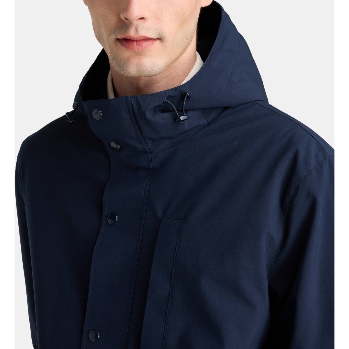 Parka mi-longue larkali capuche bleu marine, GALERIES LAFAYETTE