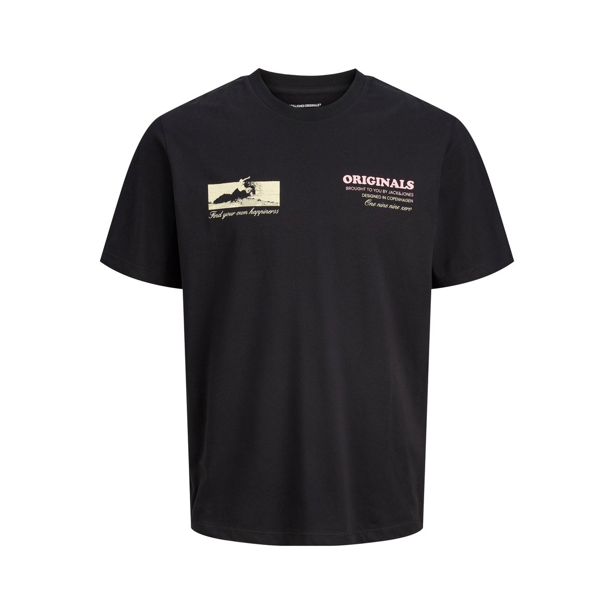 T-Shirt noire - black, JACK & JONES