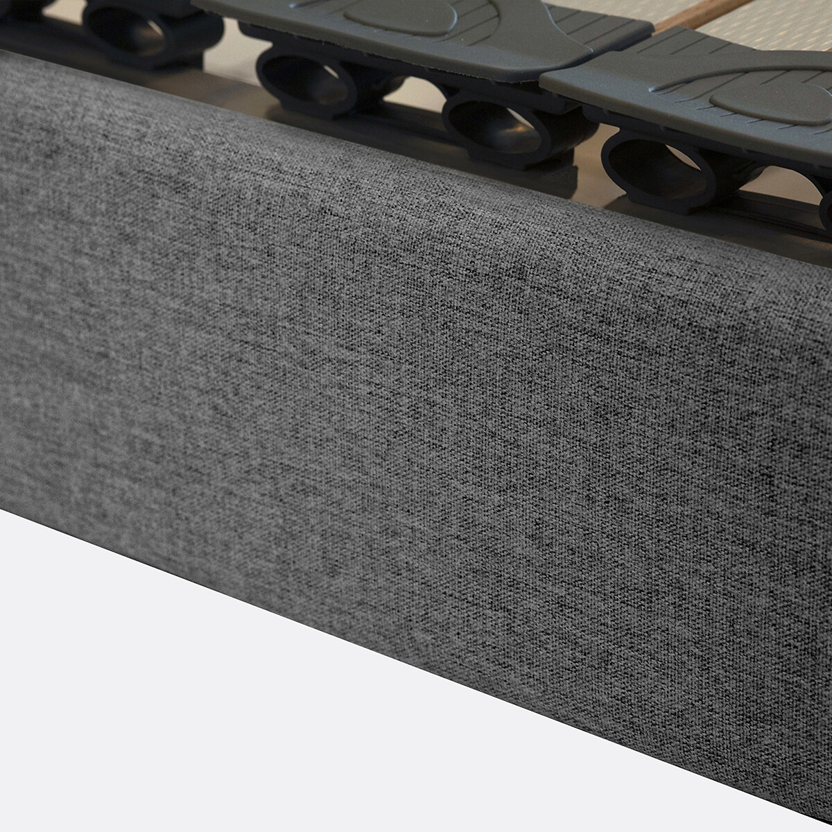 Lit électrique à latte revêtement tissu gris, LA REDOUTE INTERIEURS