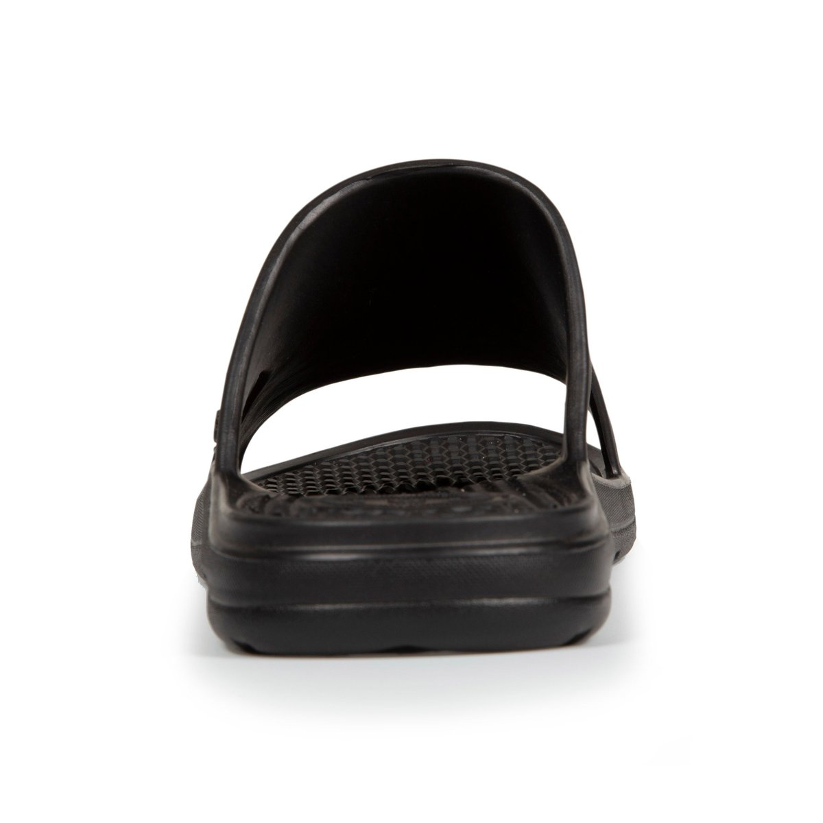 Mules claquettes ultra confortables et légères, sandale été de piscine noir, ISOTONER