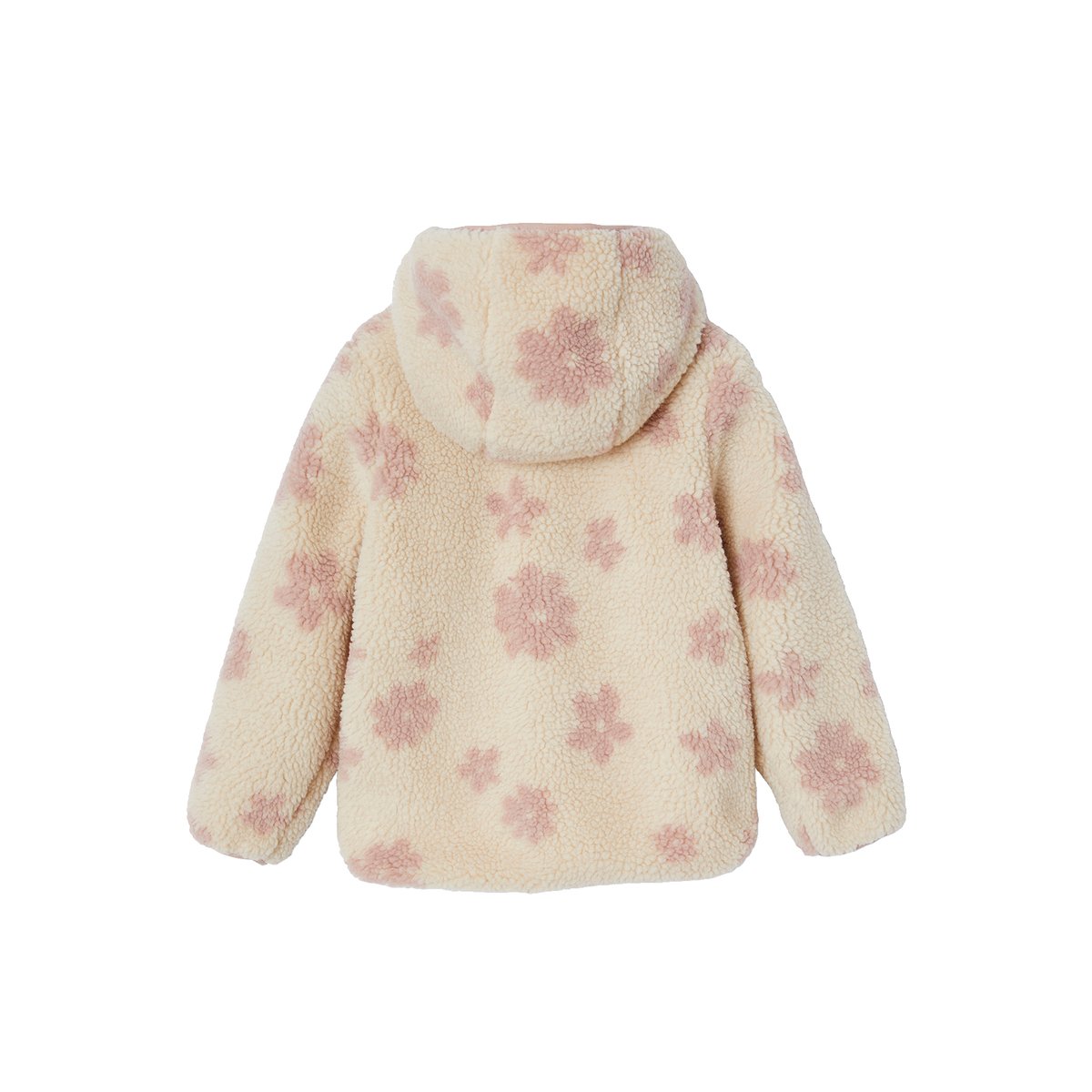 Veste sherpa motifs vanille, VERTBAUDET