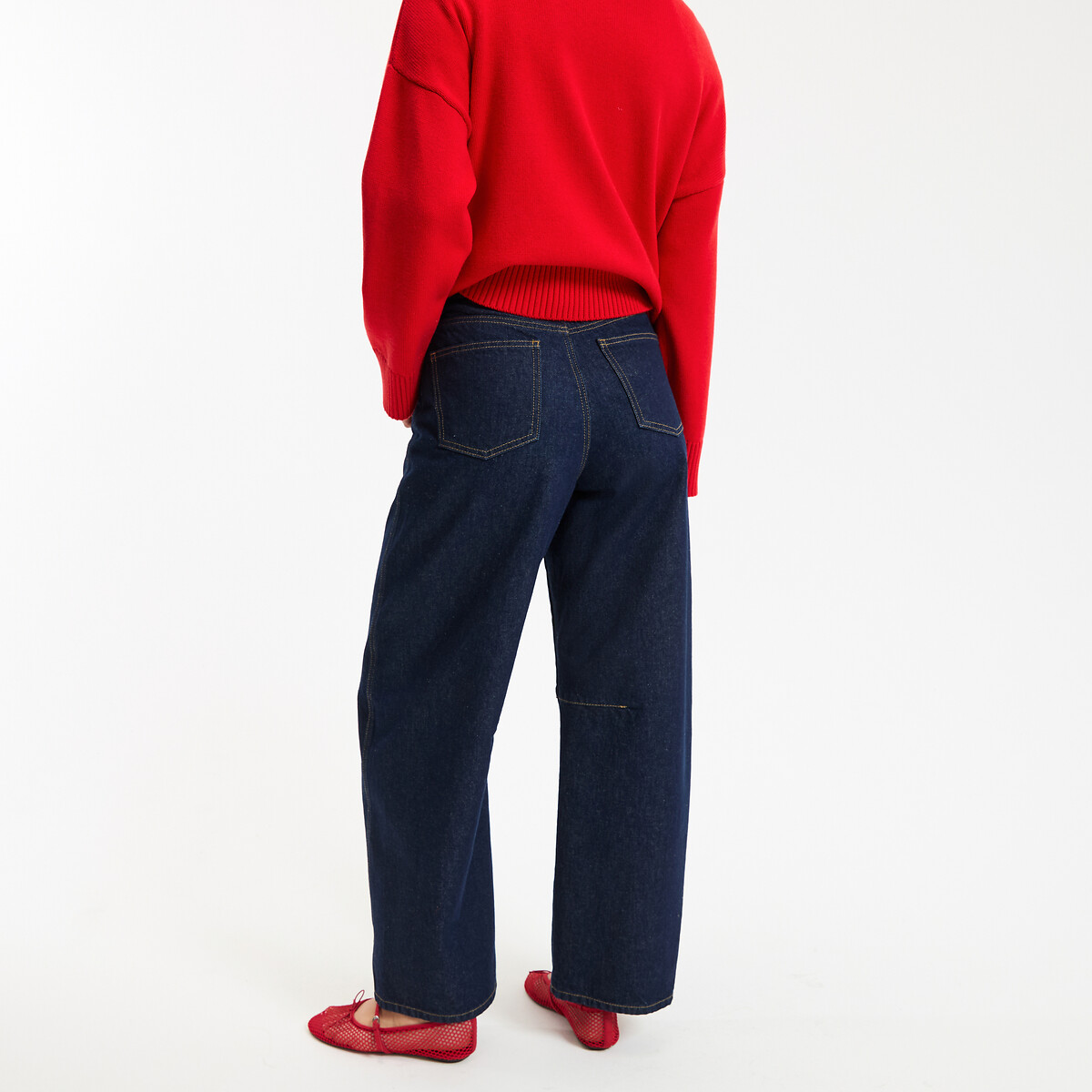 Signatures Armide Wide Leg Barrel Jeans untreated blue, LA REDOUTE COLLECTIONS