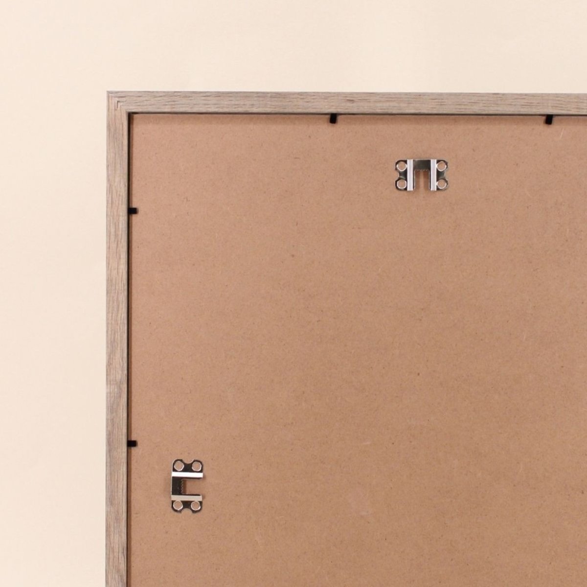 Cadre photo en bois motifs feuillage 40x50cm beige, ORNAMI