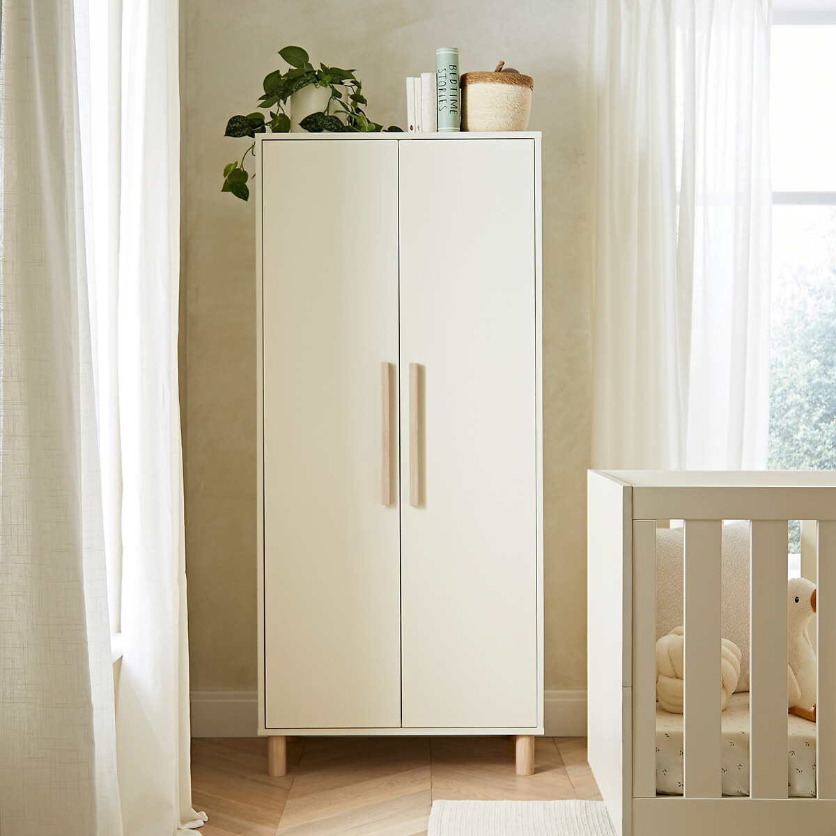 Harper Nursery Wardrobe cream, CUDDLECO