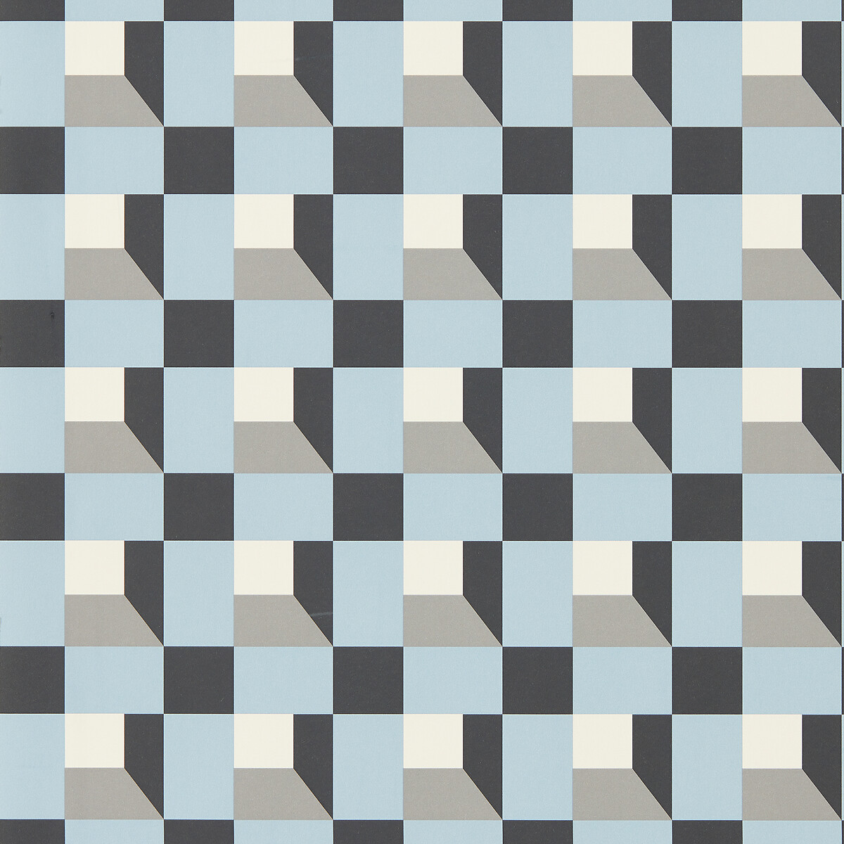 Blocks Wallpaper cornflower blue , HARLEQUIN