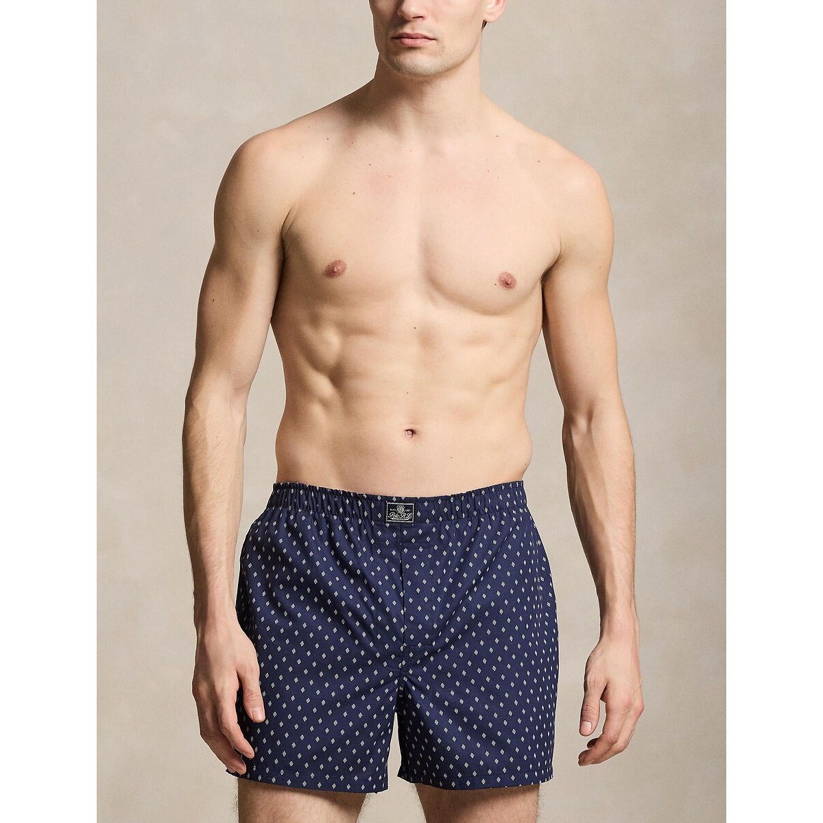 Pack of 3 Boxers in Cotton blue+white+navy, POLO RALPH LAUREN