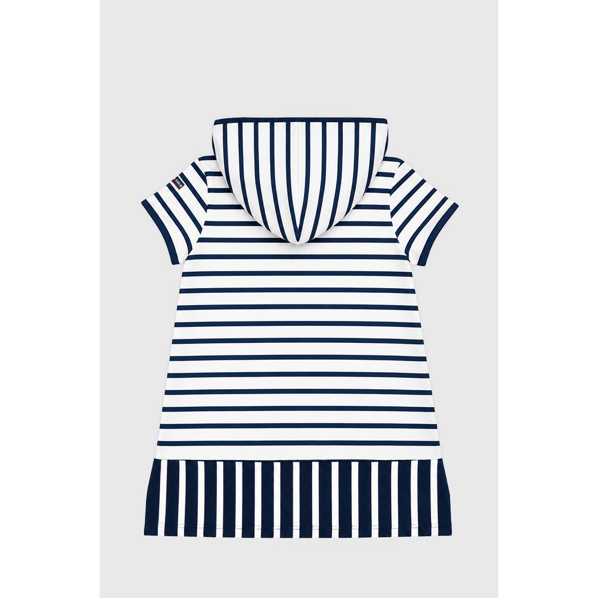Robe rayée Kids - coton épais blanc/marine deep, ARMOR-LUX