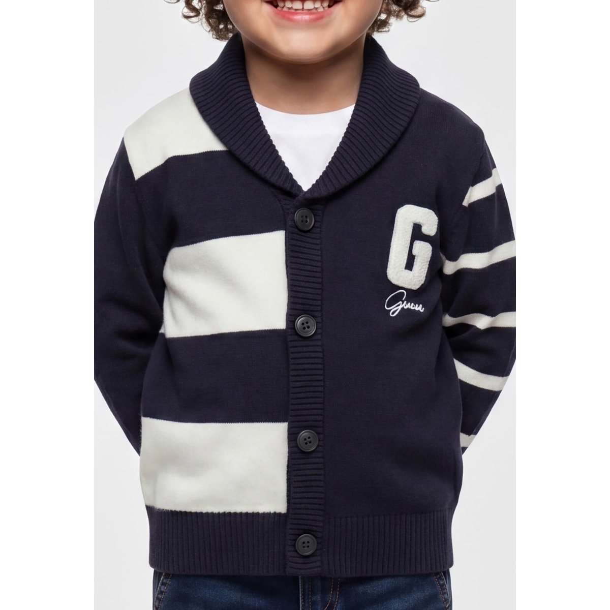 Cardigan Rayé blau multi, GUESS KIDS